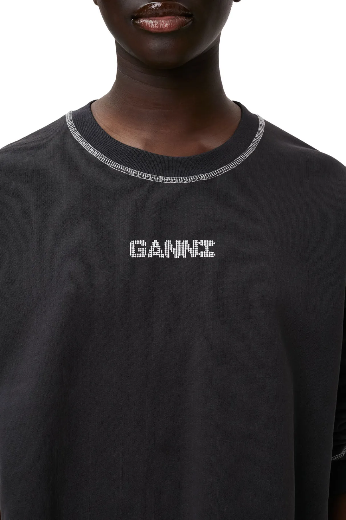 Hot GANNI Isoli Relaxed Sweatshirt Phantom