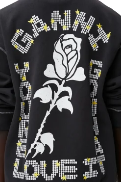 Hot GANNI Isoli Relaxed Sweatshirt Phantom