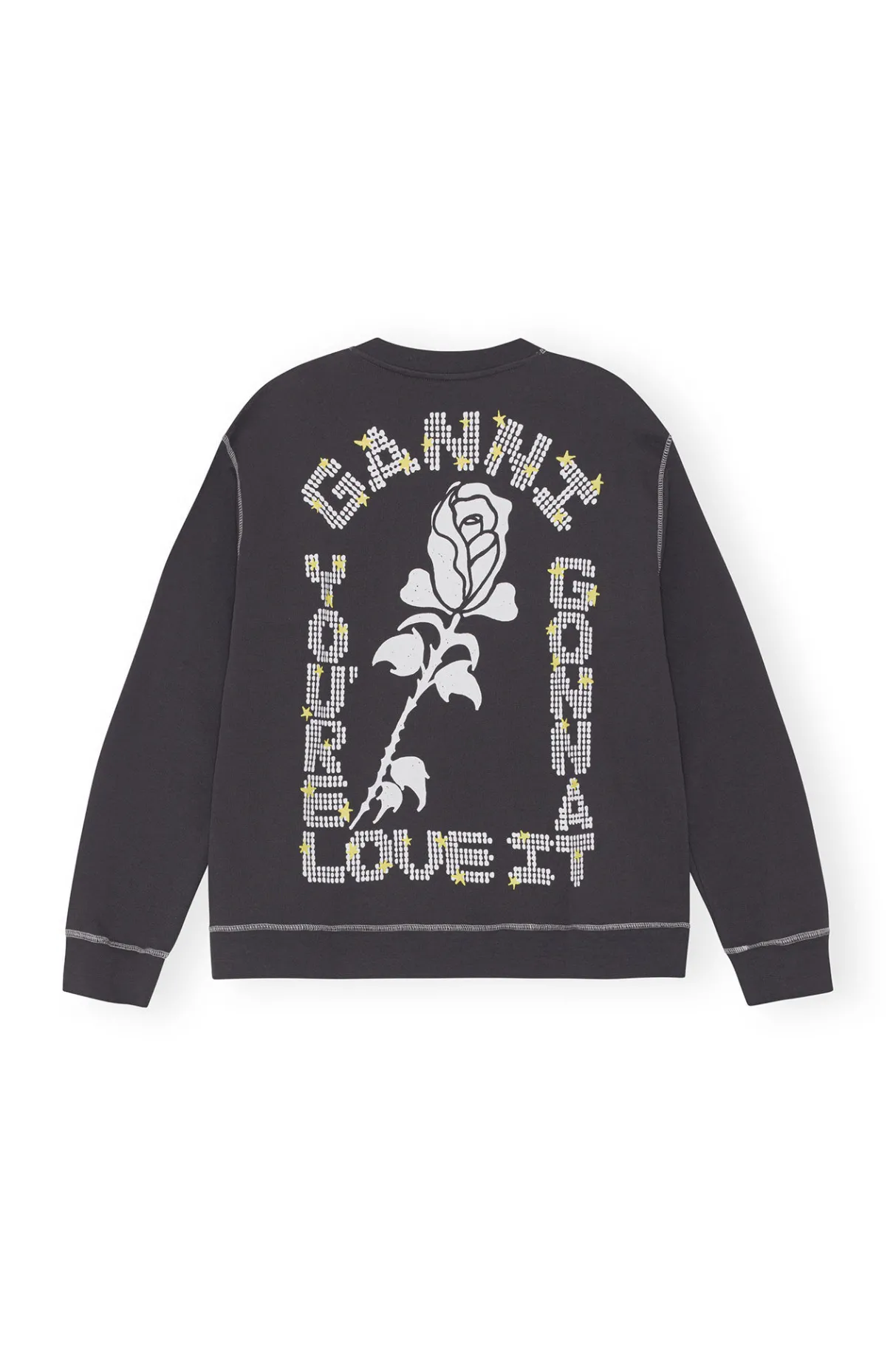 Hot GANNI Isoli Relaxed Sweatshirt Phantom