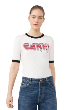 Shop GANNI Izey Jeans Dark Blue Vintage