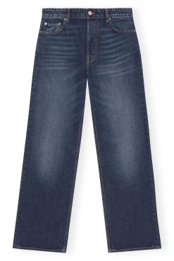 Shop GANNI Izey Jeans Dark Blue Vintage