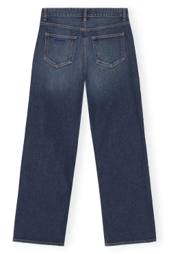 Shop GANNI Izey Jeans Dark Blue Vintage