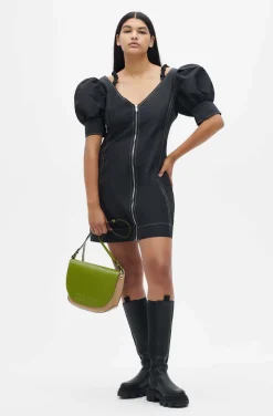 Cheap GANNI Knee-High Chelsea Boots Black