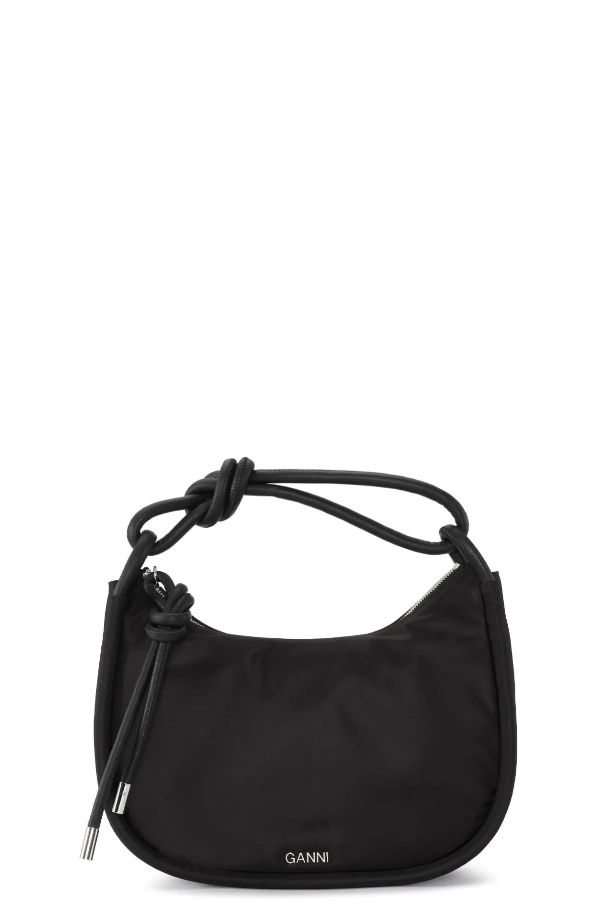 Cheap GANNI Knot Baguette Bag Black
