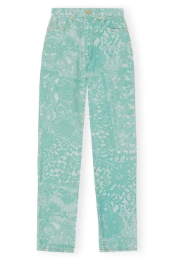 Fashion GANNI Lace Printed Swigy Jeans Canton