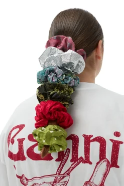 Flash Sale GANNI Light Jacquard Scrunchie Love Potion