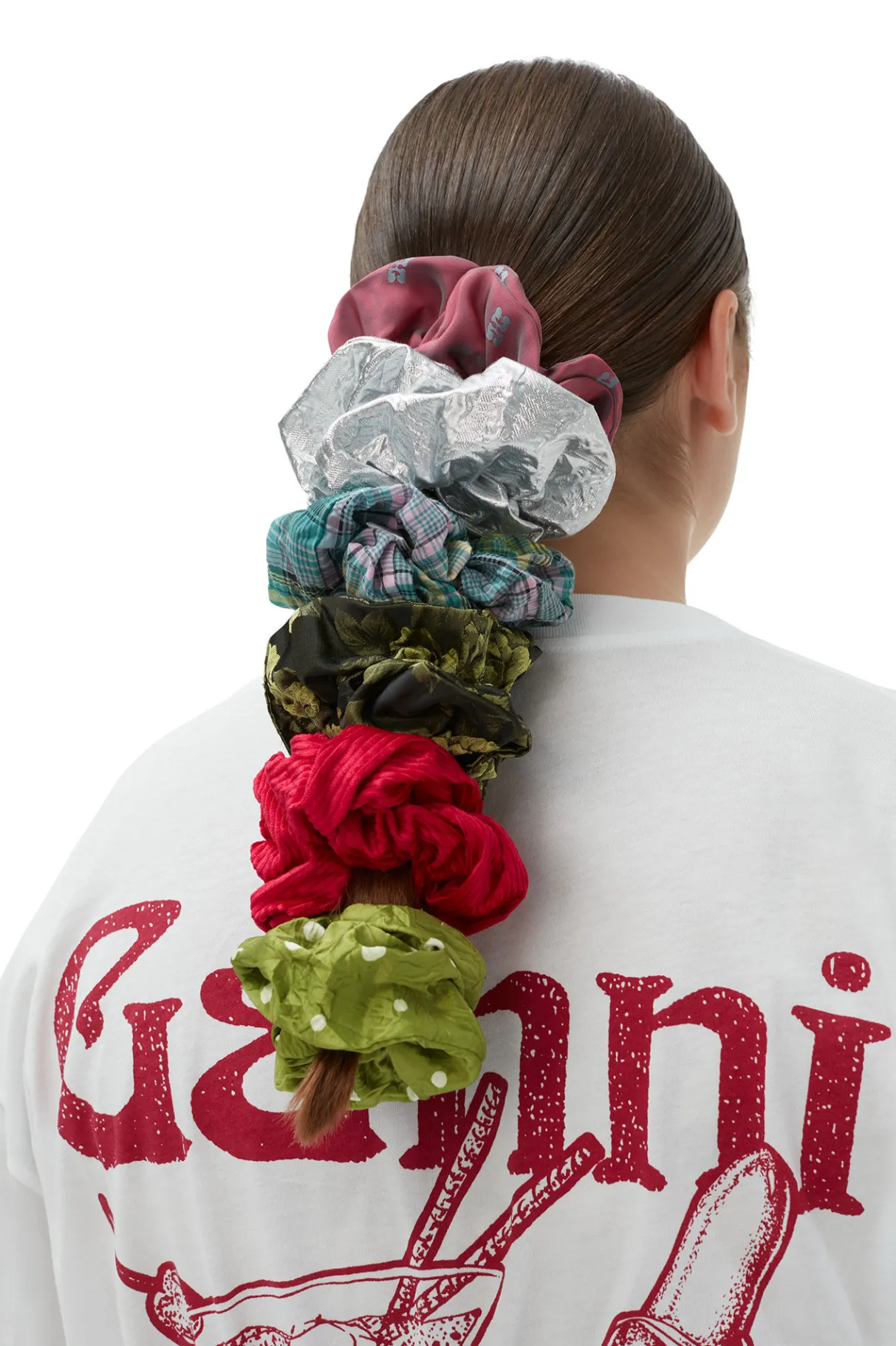 Flash Sale GANNI Light Jacquard Scrunchie Love Potion