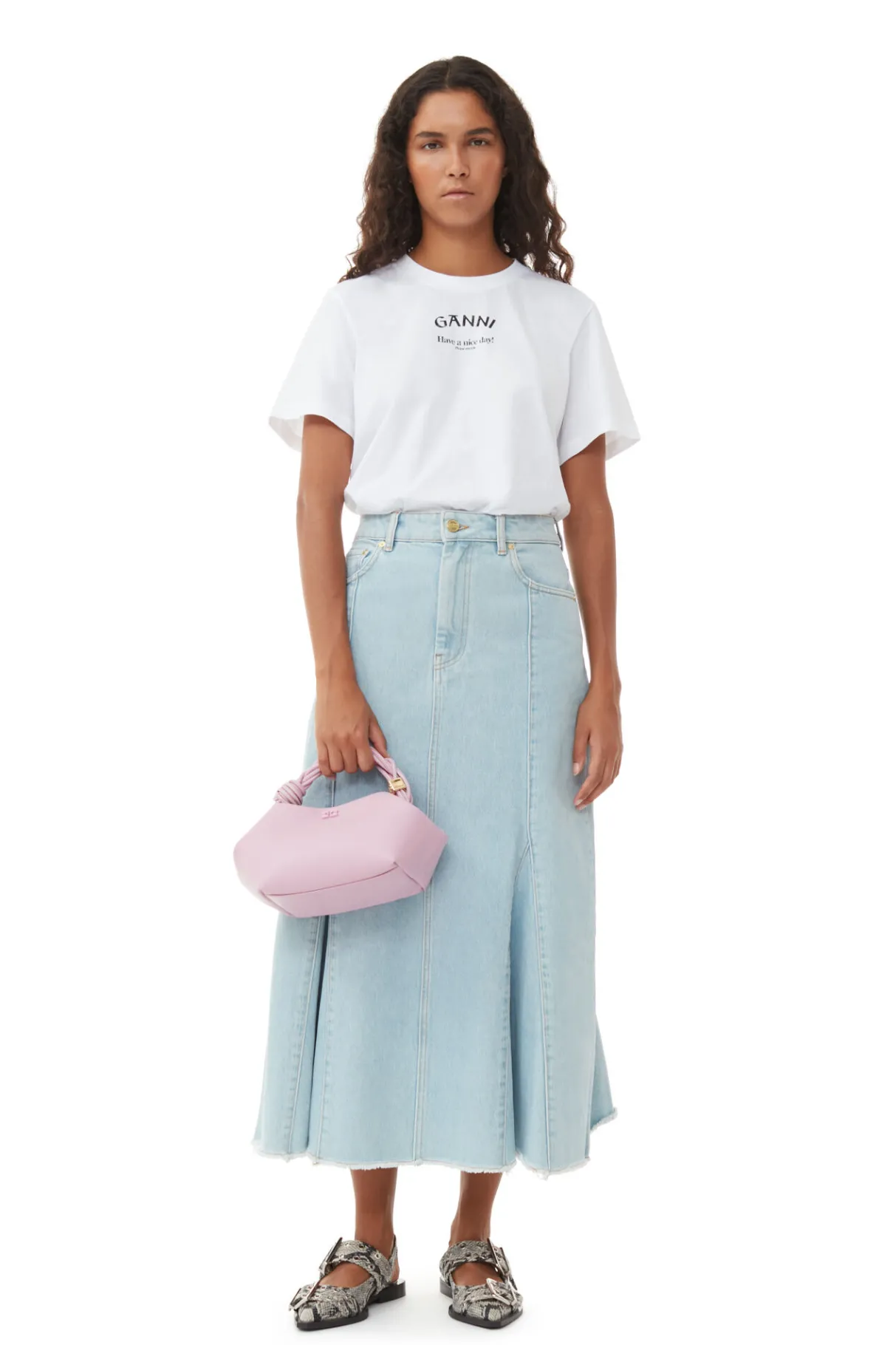 Online GANNI Light Pink Bou Bag Pink Nectar