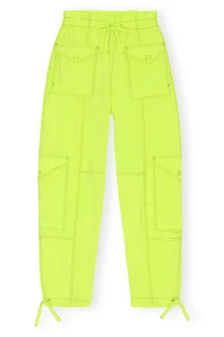Online GANNI Light Slub Pocket Pants Sulphur Spring