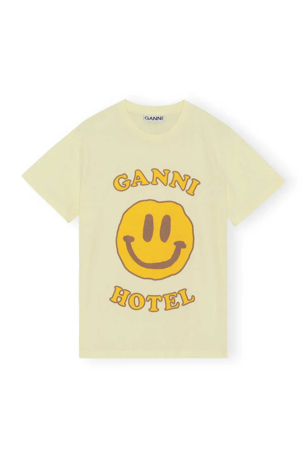 Discount GANNI Logo T-Shirt Flan