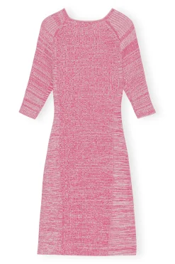 Online GANNI Melange Cut Out Mini Dress Love Potion