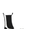 New GANNI Mid Chelsea Boots Egret