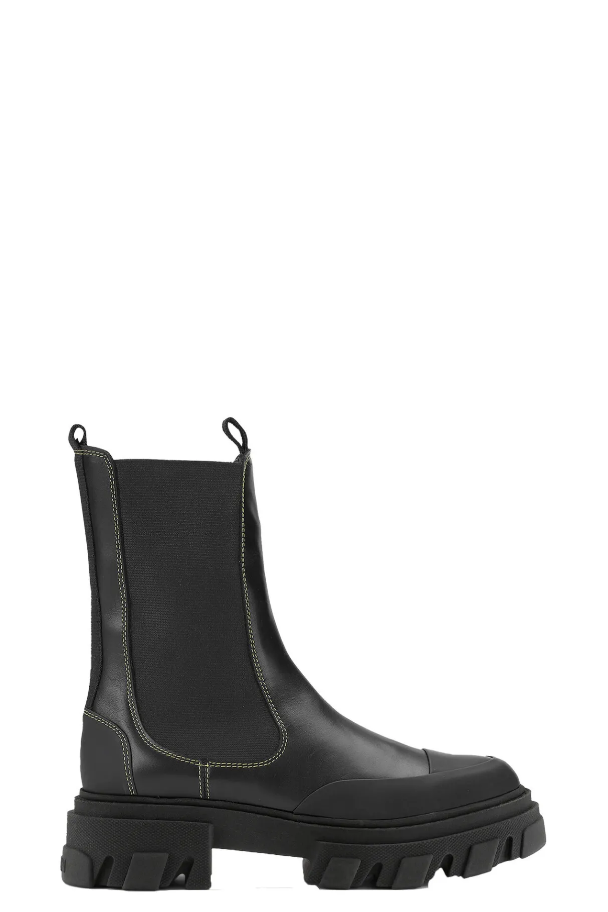 Fashion GANNI Mid Chelsea Boots Black