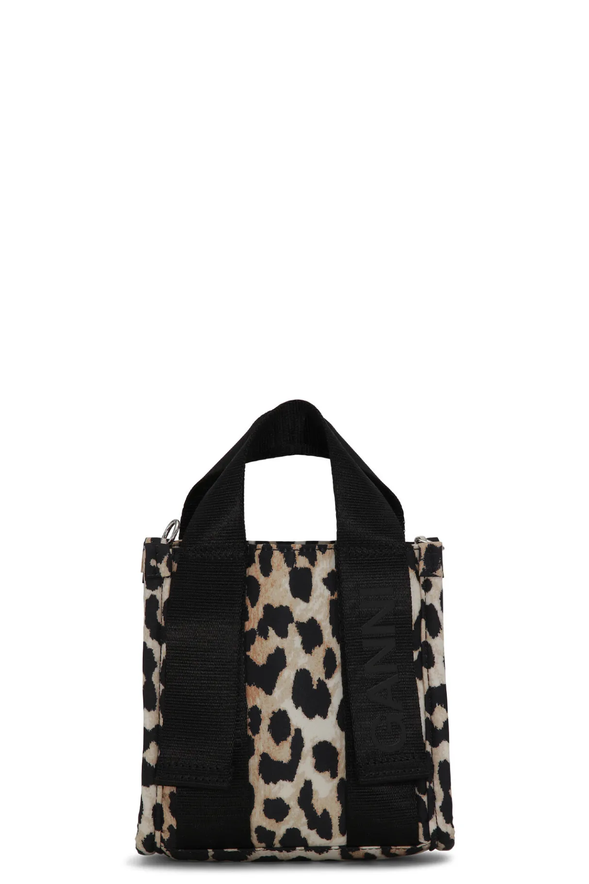 Flash Sale GANNI Mini Tech Tote Leopard