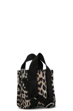 Flash Sale GANNI Mini Tech Tote Leopard