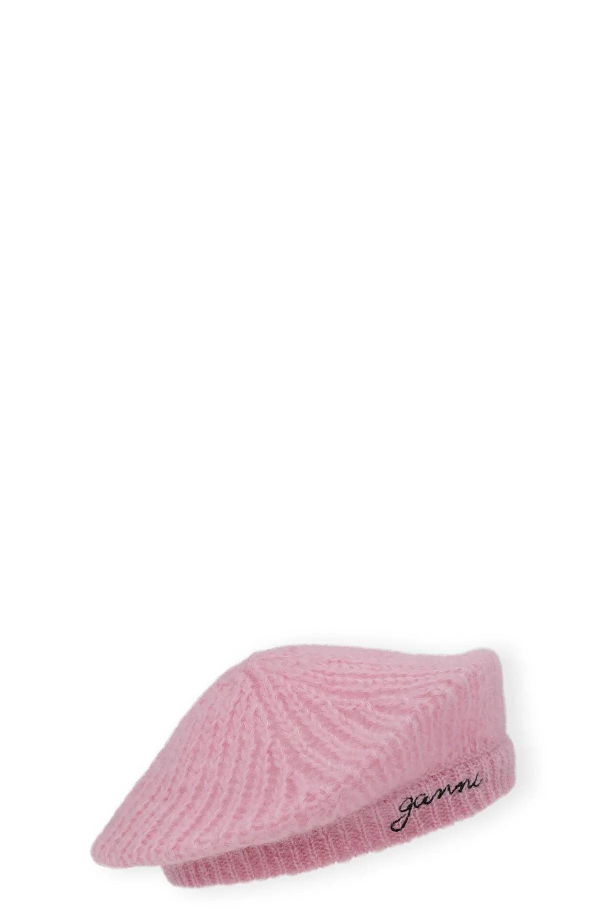 Fashion GANNI Mohair Beret Lilac Sachet