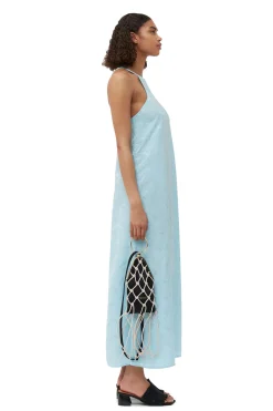 Cheap GANNI Occasion Braided Bangle Purse Black