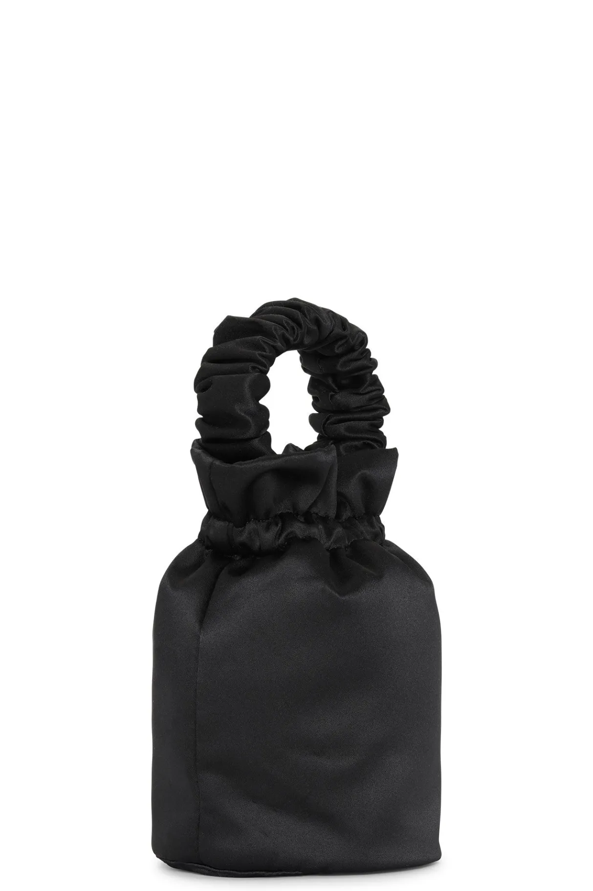 Clearance GANNI Occasion Occasion Ruched Top Handle Bag Black