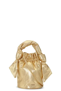 Best Sale GANNI Occasion Top Handle Bag Gold