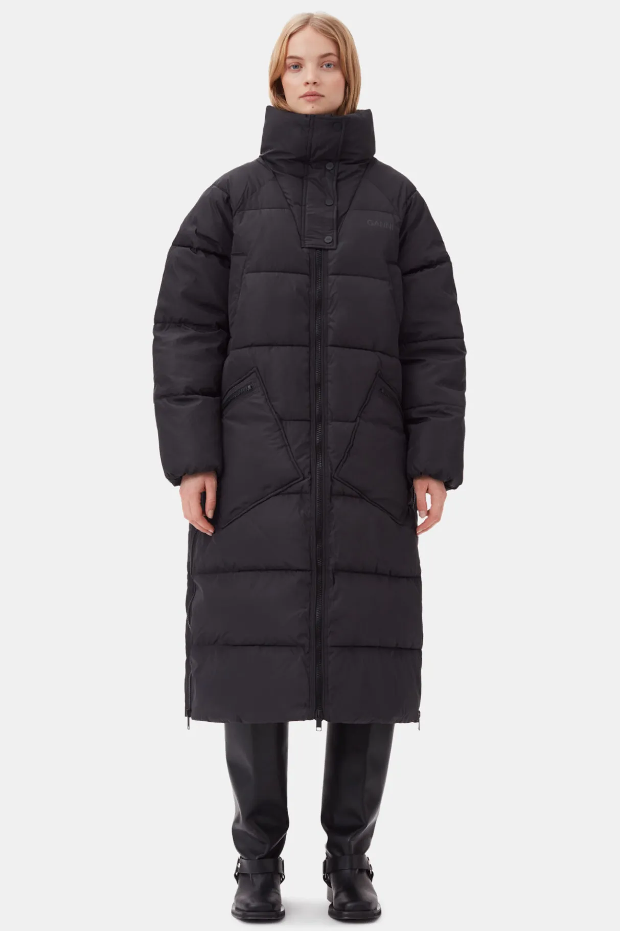 Flash Sale GANNI Oversized Tech Puffer Coat Phantom