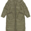 Discount GANNI Oversized Tech Puffer Coat Kalamata