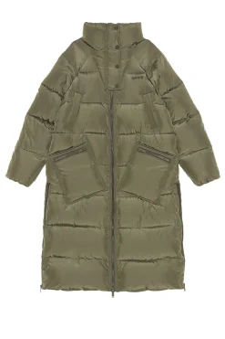 Discount GANNI Oversized Tech Puffer Coat Kalamata