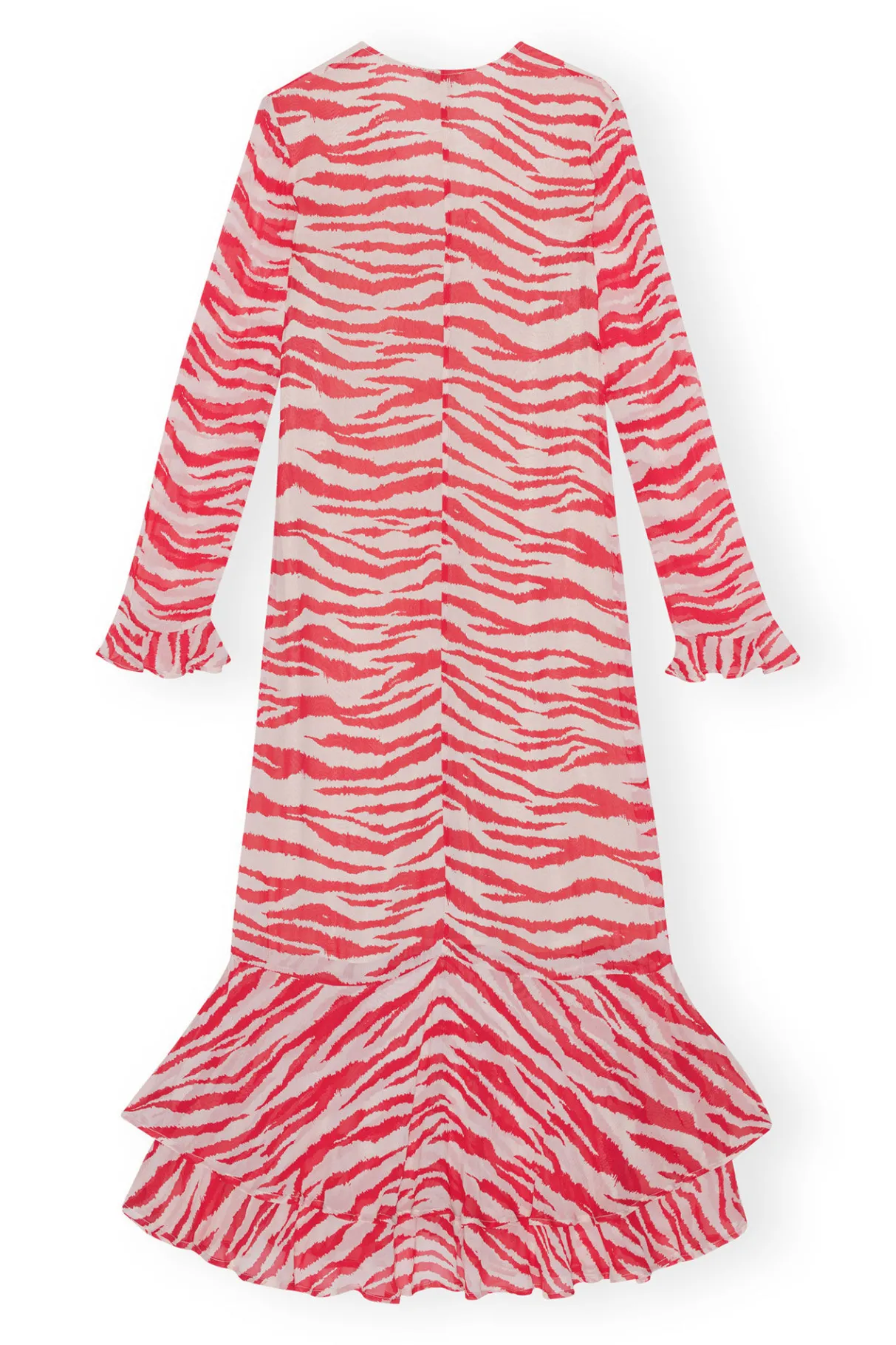 Flash Sale GANNI Printed Light Georgette Maxi Dress Castle Wall