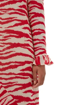Flash Sale GANNI Printed Light Georgette Maxi Dress Castle Wall