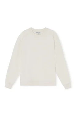 Discount GANNI Pullover Sweatshirt Egret