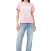 Discount GANNI Raspberry Relaxed T-Shirt Rosebloom