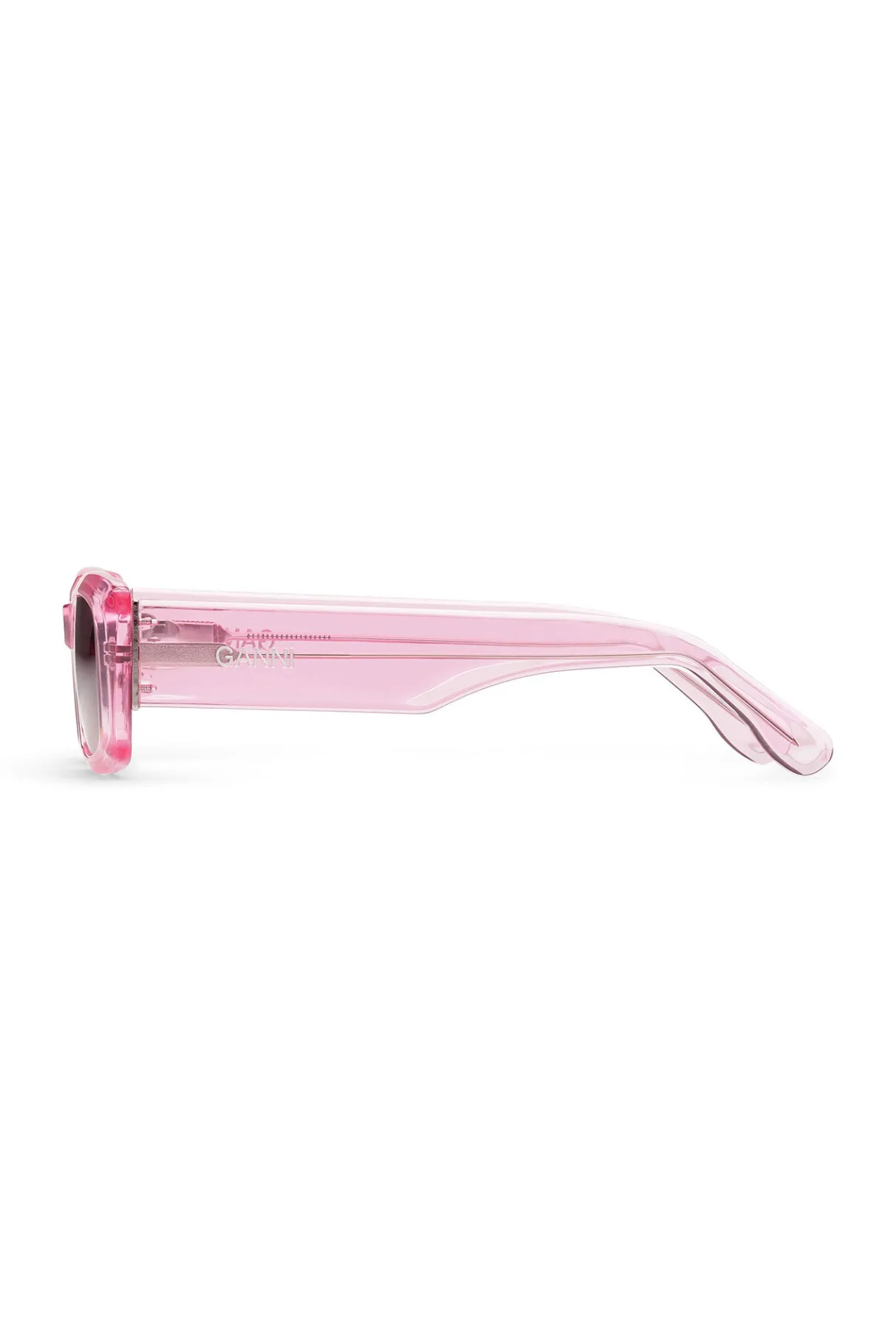 Best Sale GANNI Rectangular Sunglasses Dreamy Daze Phlox Pink