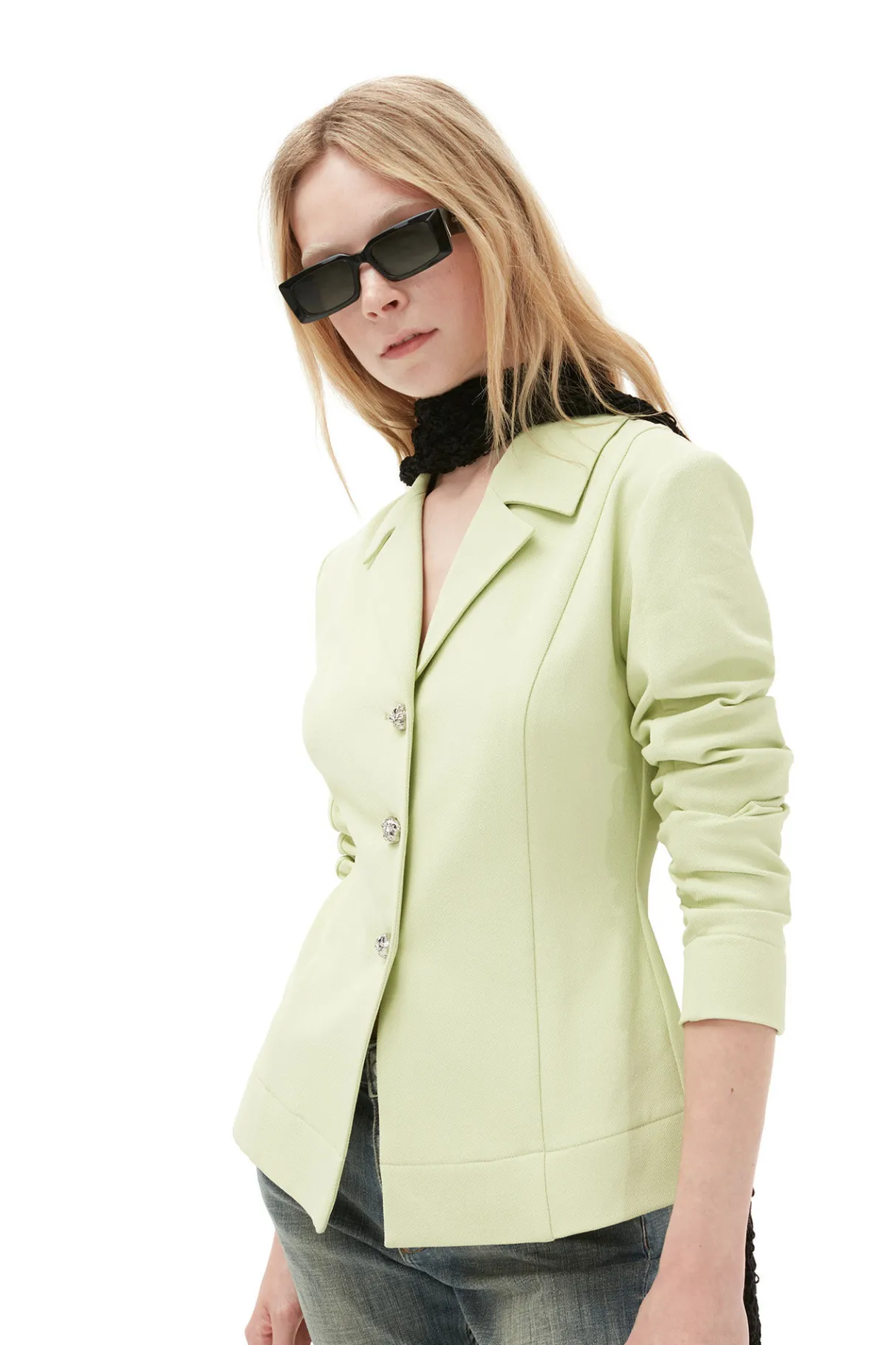 Flash Sale GANNI Rectangular Sunglasses Black