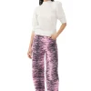 Shop GANNI Re-Cut Overdyed Magny Jeans Cyclamen