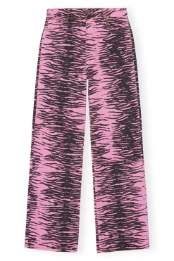 Shop GANNI Re-Cut Overdyed Magny Jeans Cyclamen