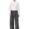 Outlet GANNI Re-Cut Wide Drawstring Jeans Washed Black/Black
