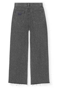 Outlet GANNI Re-Cut Wide Drawstring Jeans Washed Black/Black