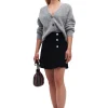 Online GANNI Recycled Suit Mini Skirt Black