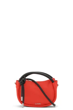 Fashion GANNI Red Knot Mini Bag Fiery Red
