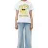 Best Sale GANNI Relaxed Dance Bunny T-Shirt Bright White