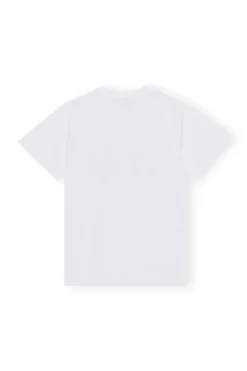 Outlet GANNI Relaxed Fun T-Shirt Bright White
