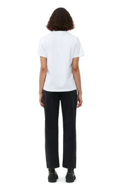 Shop GANNI Relaxed Joy T-Shirt Bright White