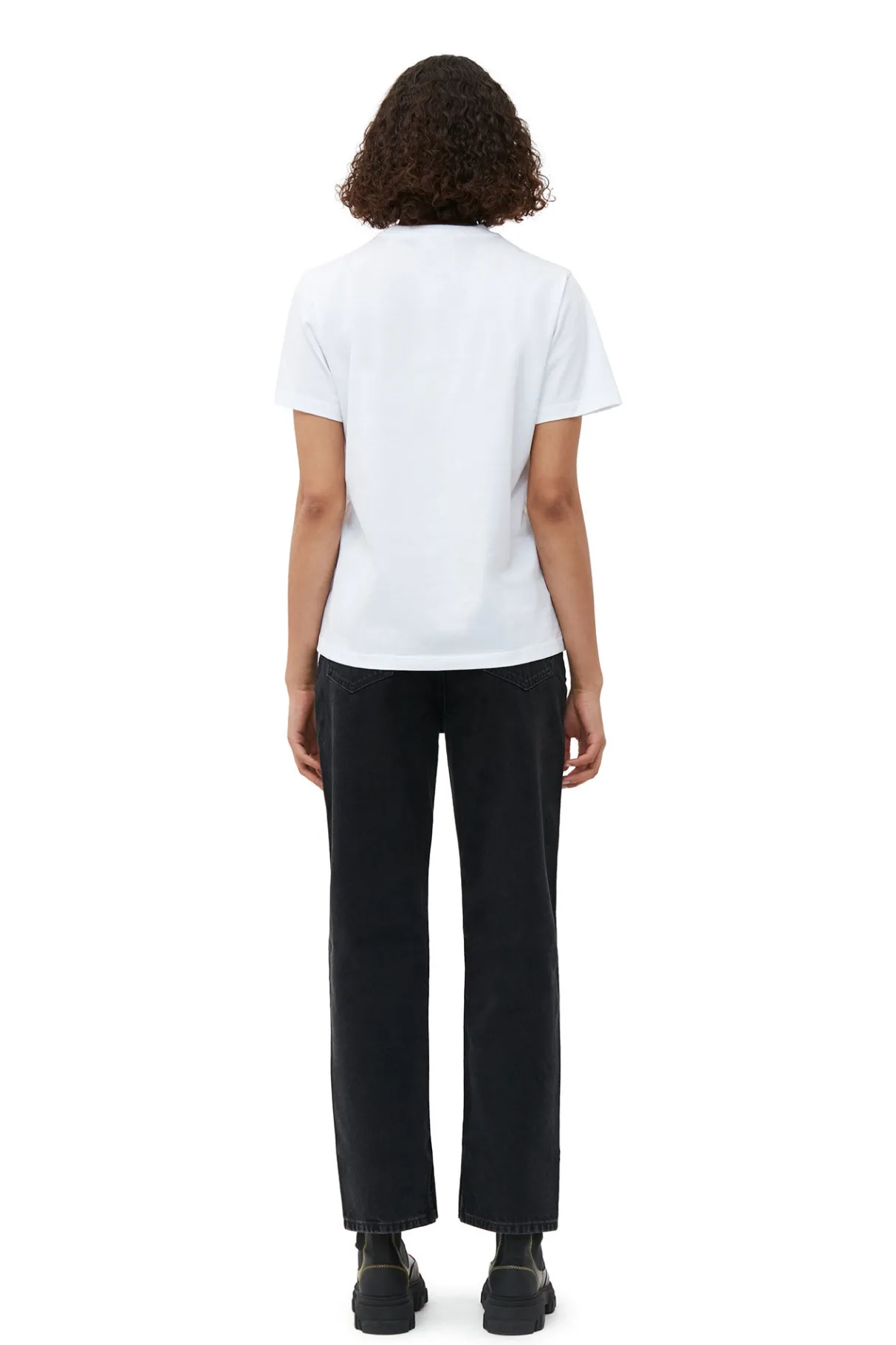 Shop GANNI Relaxed Joy T-Shirt Bright White