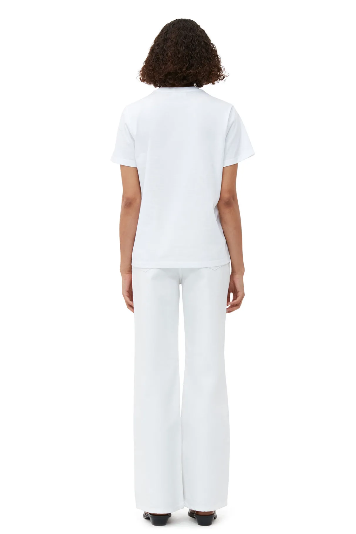 Best Sale GANNI Relaxed Love T-Shirt Bright White