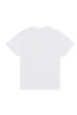 Best Sale GANNI Relaxed Love T-Shirt Bright White