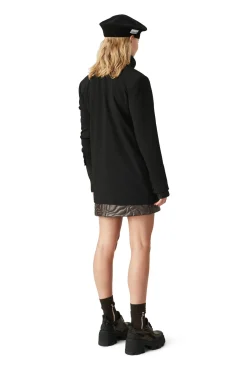 Cheap GANNI Relaxed Suit Blazer Black