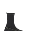 Clearance GANNI Retro Flatform Ankle Sockboots Black