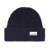 Online GANNI Rib Knit Accessories Beanie Sky Captain
