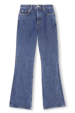 New GANNI Rigid Denim Betzy Dark Blue Stone