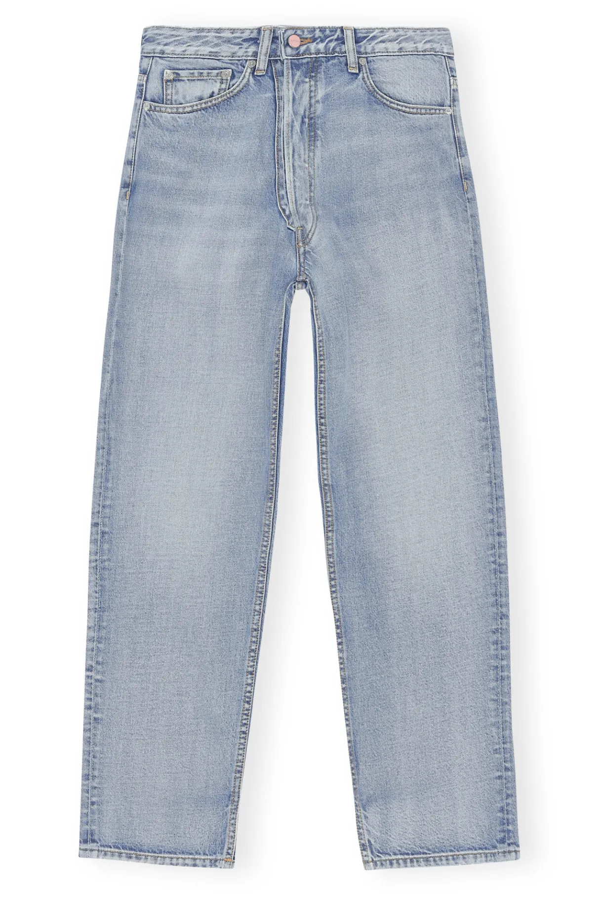 Sale GANNI Rigid Denim Figni Light Blue Vintage