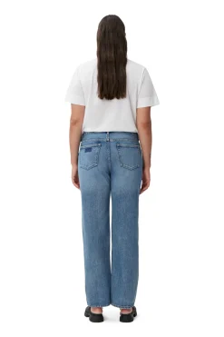 Flash Sale GANNI Rigid Denim Lovy Mid Blue Vintage